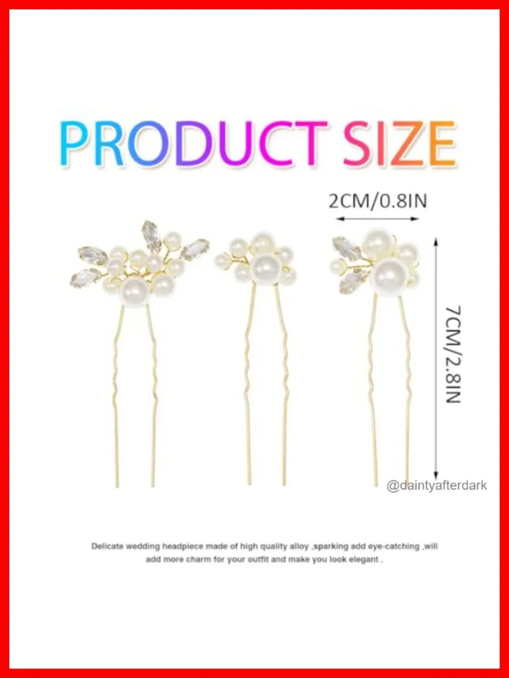 Pearl Bride Wedding Hair Pins Gold Rhinestone Bridal Hair Pieces Prom Hair